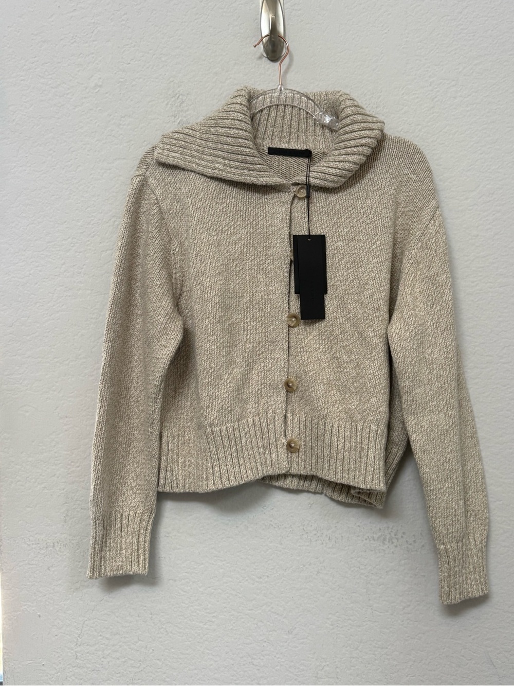 Jenni Kayne Sailor Cardigan Oat Marl Size Small NWT - Picture 2 of 6